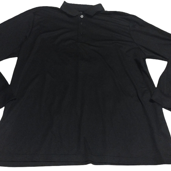 Core 365 Other - Elegant Black Long Sleeve Polo Shirt